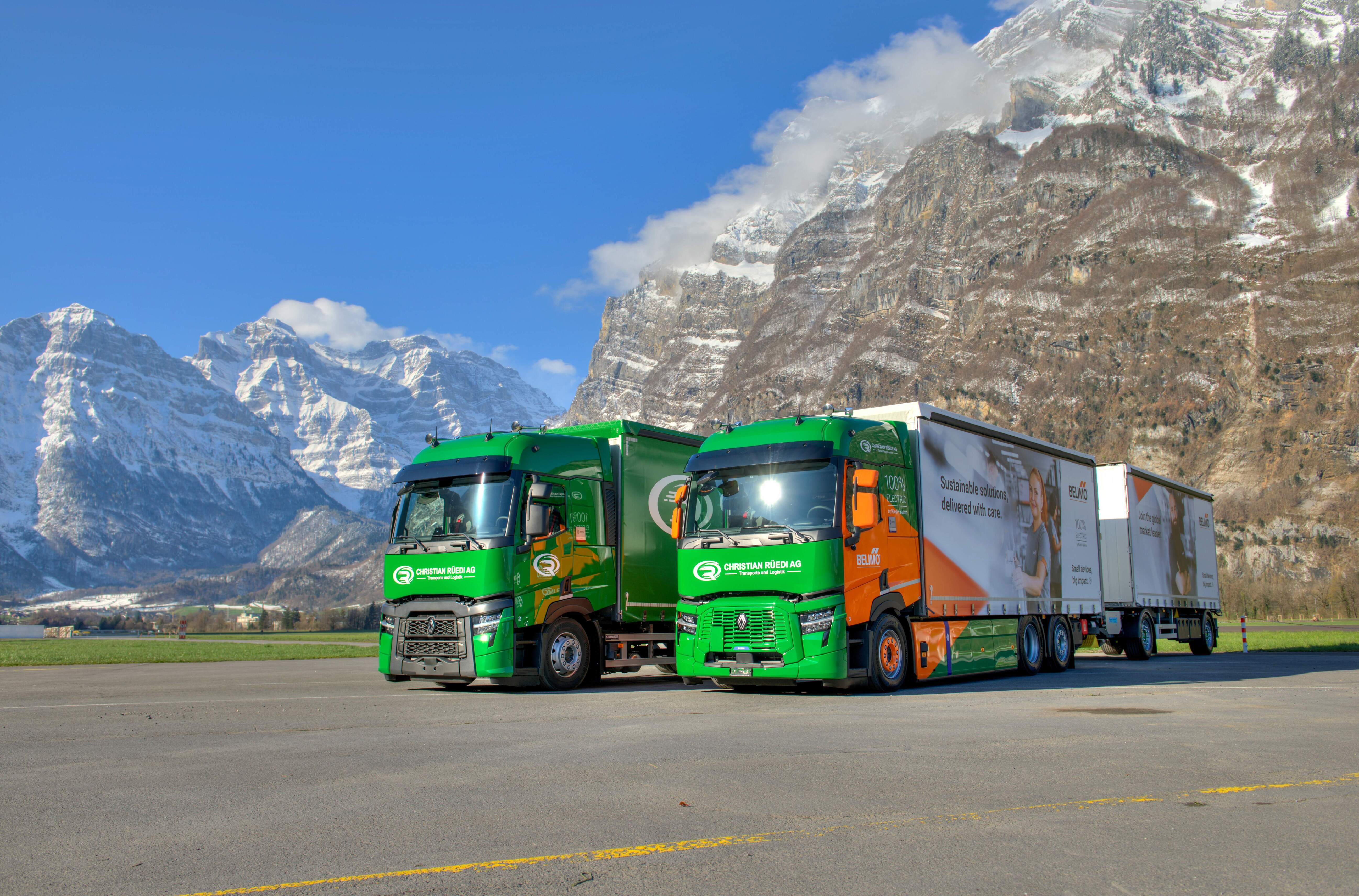 Doppelte Flottenverstärkung bei der Christian Rüedi AG: Elektrisch und konventionell für den Stückguttransport